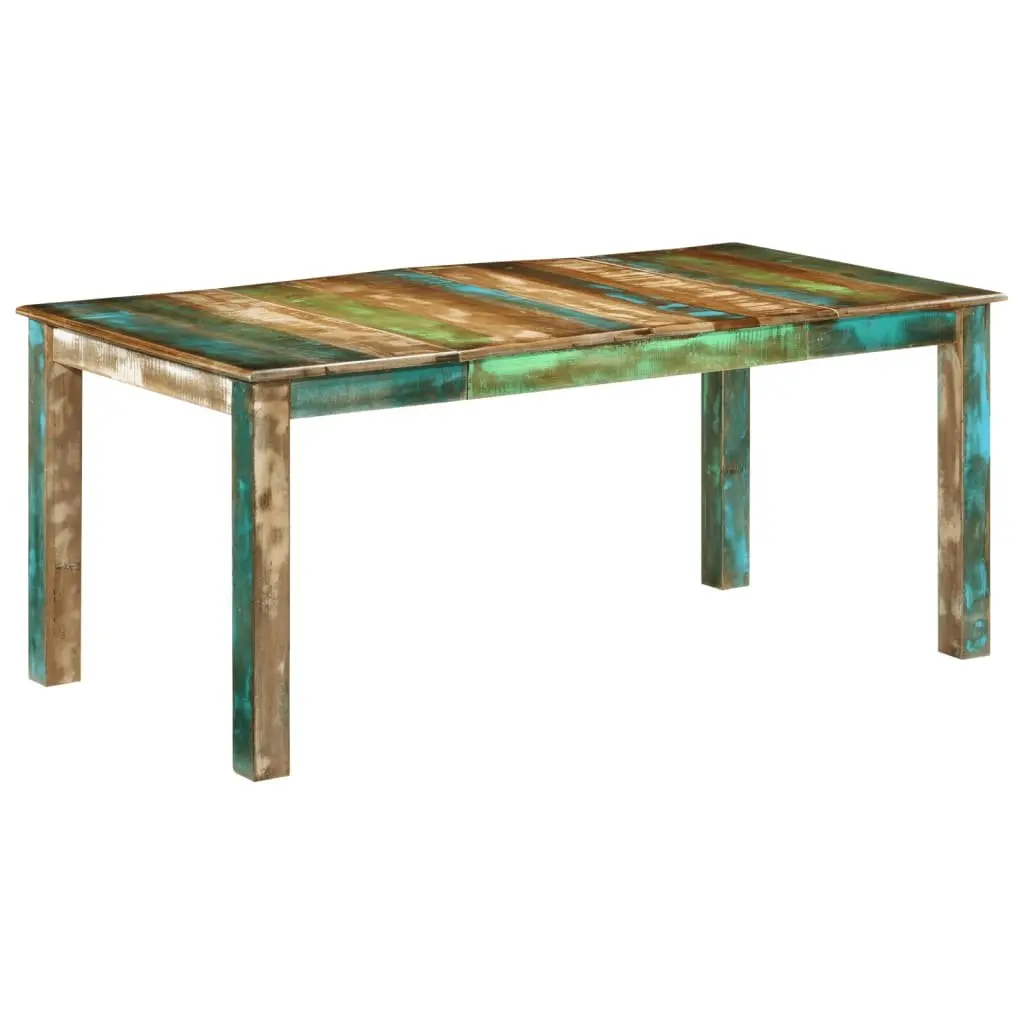 Dining Table Kitchen Room 180x90x76 cm Solid Reclaimed Wood Brown