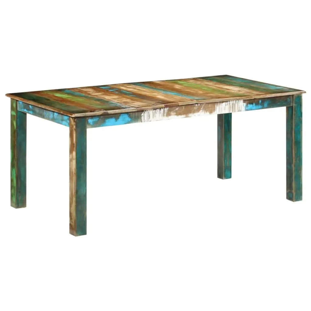 Dining Table Kitchen Room 180x90x76 cm Solid Reclaimed Wood Brown