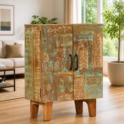 Specifications for Hand-Carved Wooden Sideboard Cabinet