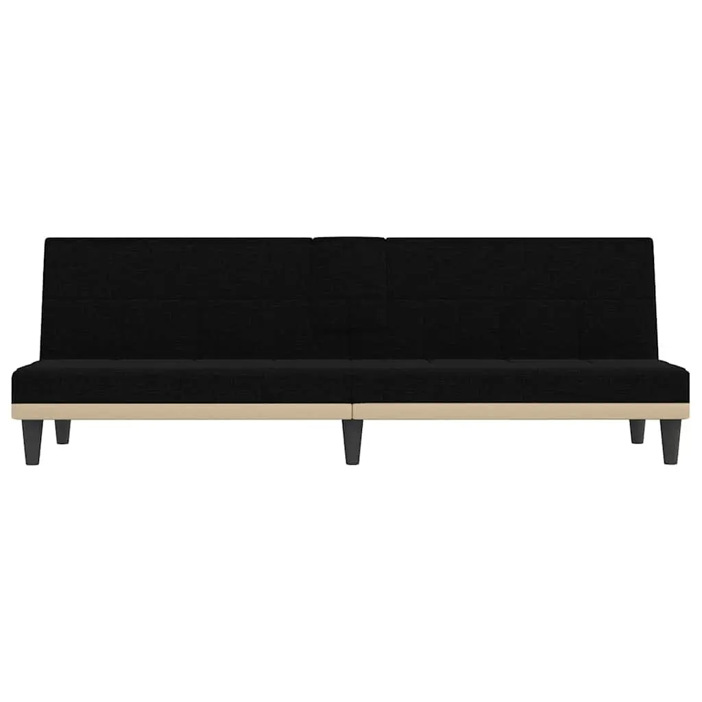 Black Fabric Sofa Bed with Tea Table