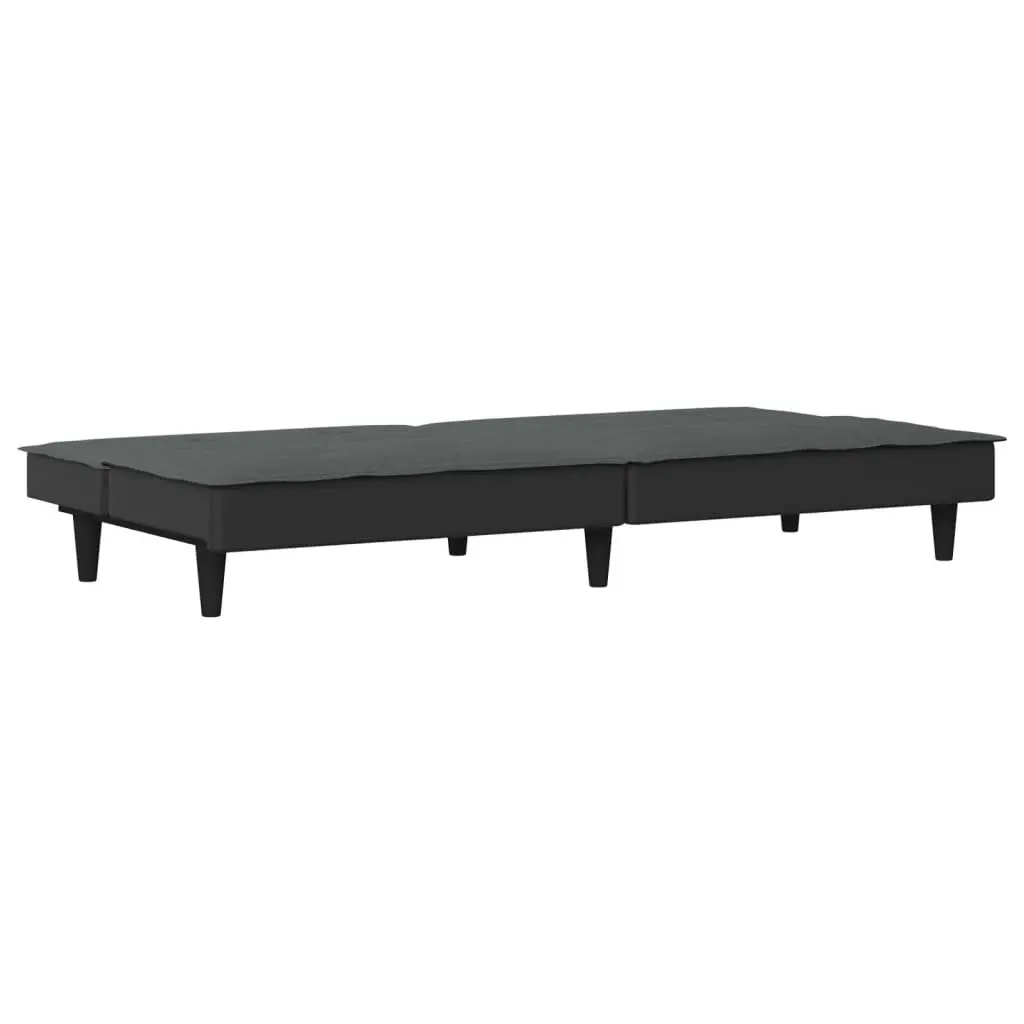 Grey Adjustable Backrest Sofa Bed