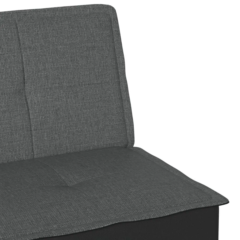 Grey Adjustable Backrest Sofa Bed