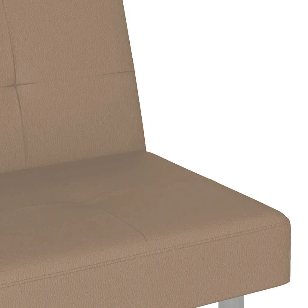 Sofa Bed for Living Room Adjustable Backrest Faux Leather 3 Position