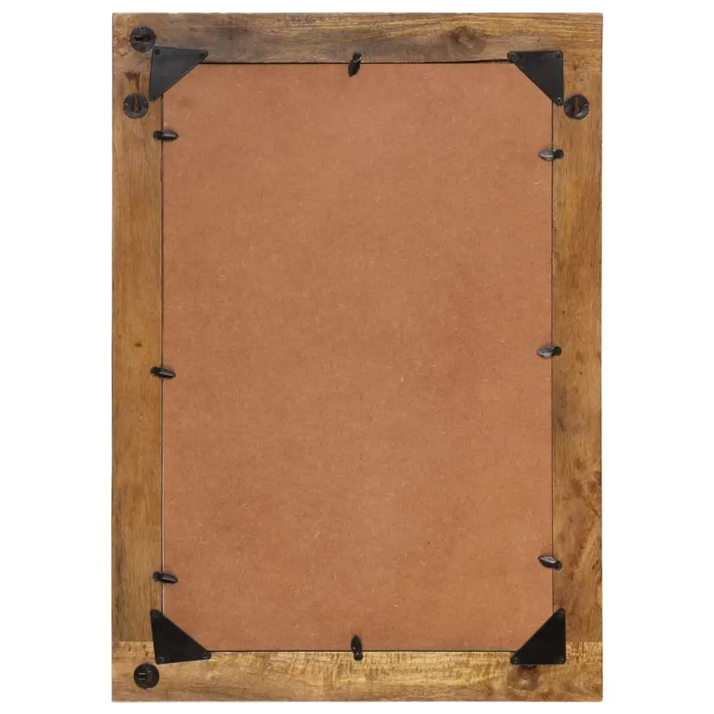 Wall-Mounted Mirror 70x50 cm in Mango Wood