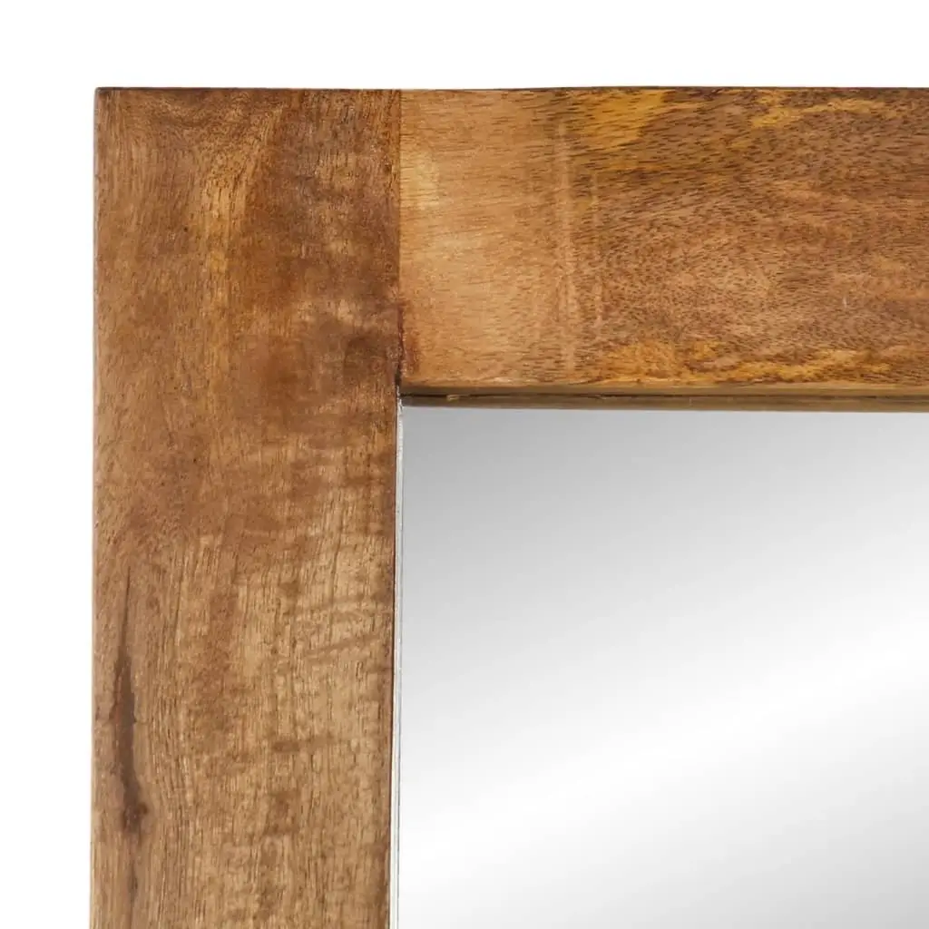 Wall-Mounted Mirror 70x50 cm in Mango Wood