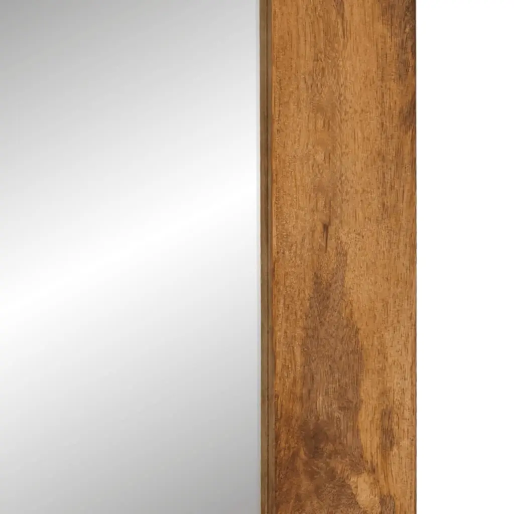 Wall-Mounted Mirror 70x50 cm in Mango Wood