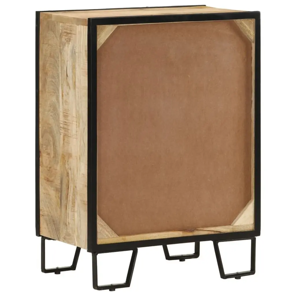 Sideboard Cabinet for Living Room 53 x 31 x 72 cm Brown Solid Wood Iron 2 Drawers