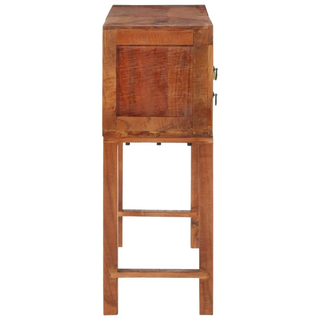 Solid Wood Console Table 120x32x80cm Hallway Accent Furniture Storage Drawers