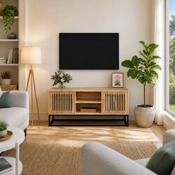 Engineered Wood TV Cabinet 105x30x45 cm in Brown