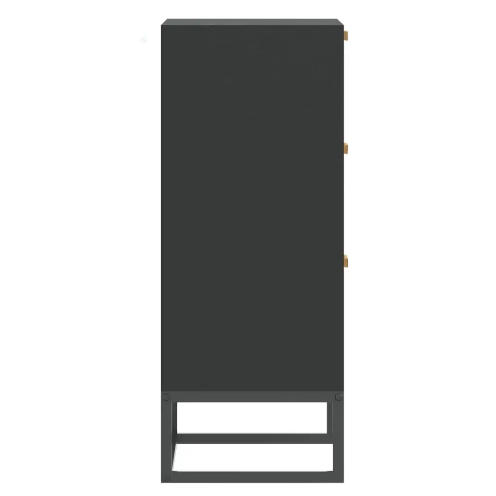 Black Sideboard Storage Cabinet 60x30x75cm