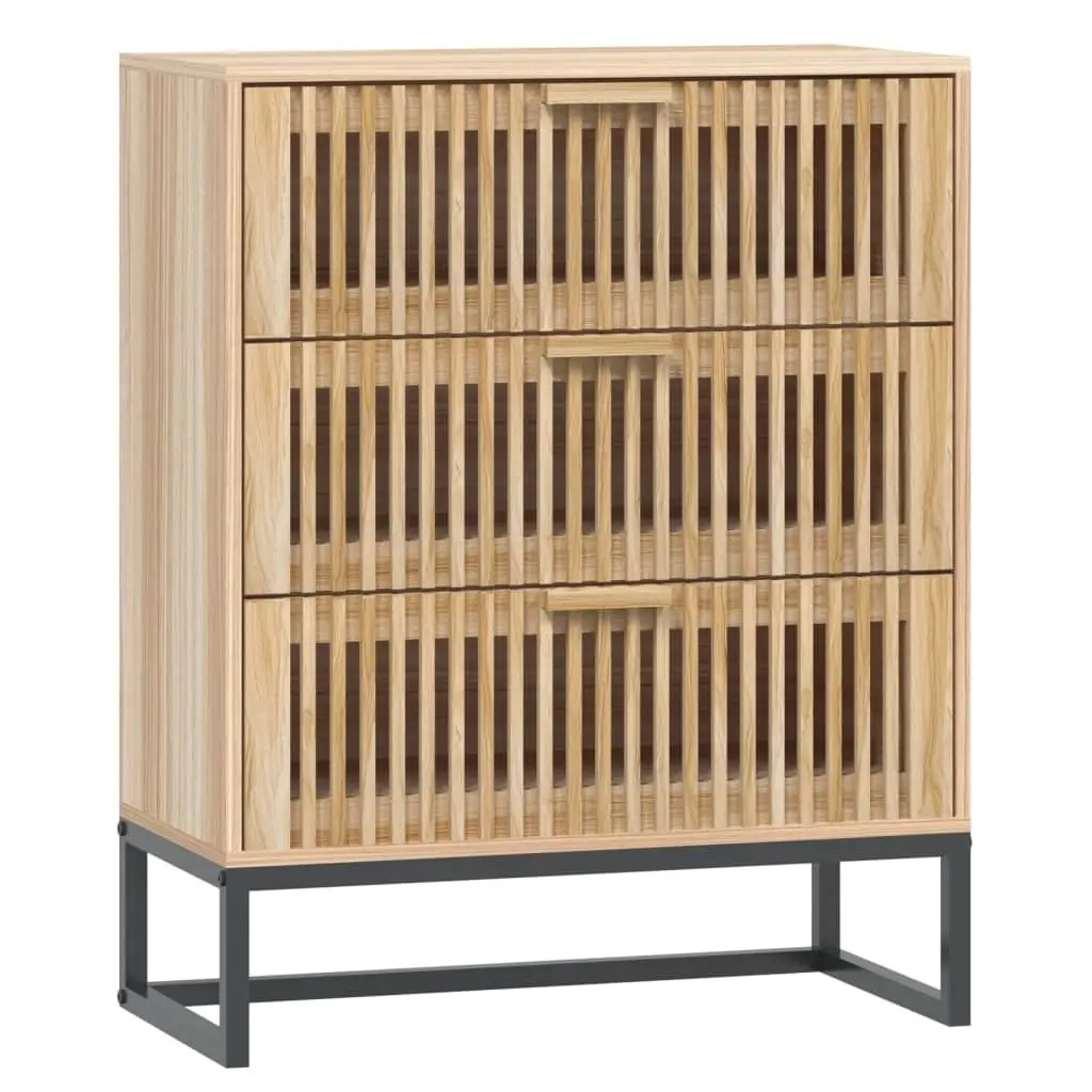 Storage Sideboard Cabinet 60x30x75 cm Brown Engineered Wood Furniture with