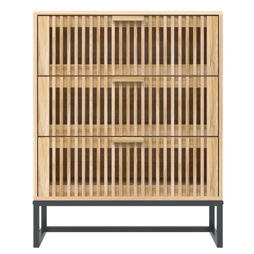 Storage Sideboard Cabinet 60x30x75 cm Brown Engineered Wood Furniture with