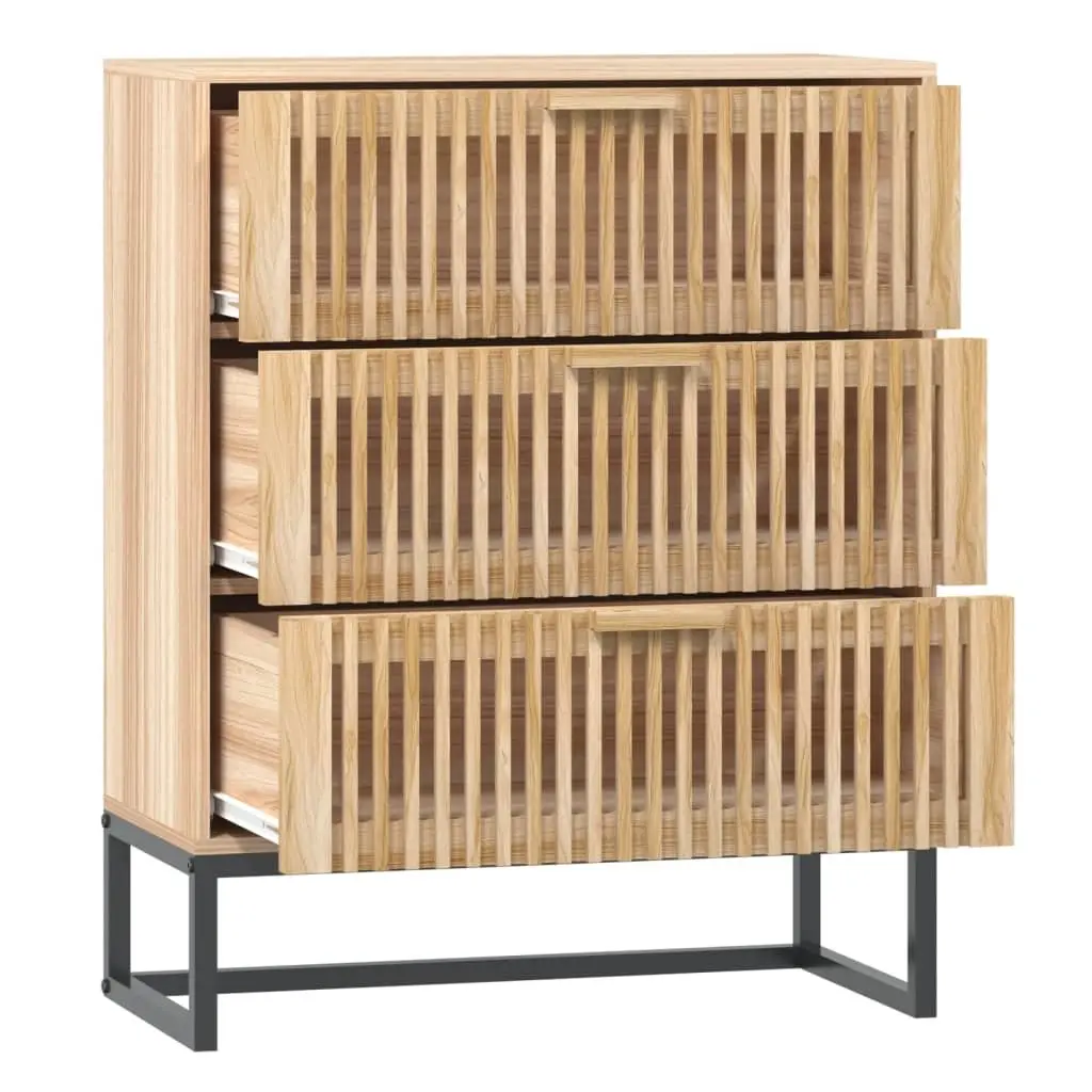 Storage Sideboard Cabinet 60x30x75 cm Brown Engineered Wood Furniture with