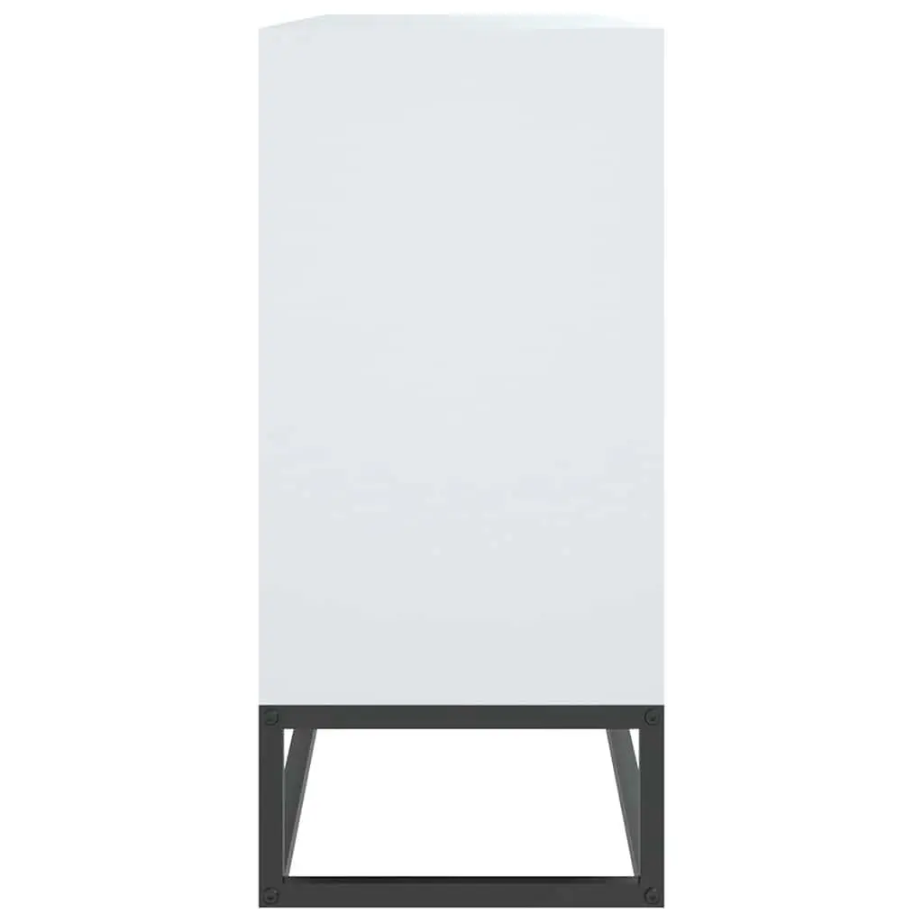 Sideboard White Storage Cabinet 105x30x65 cm Engineered Wood Furniture