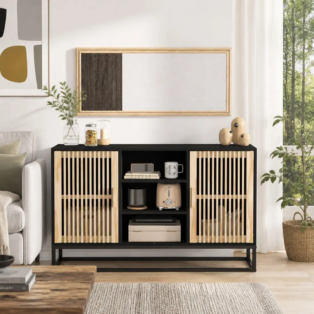Black Sideboard 105x30x65 cm