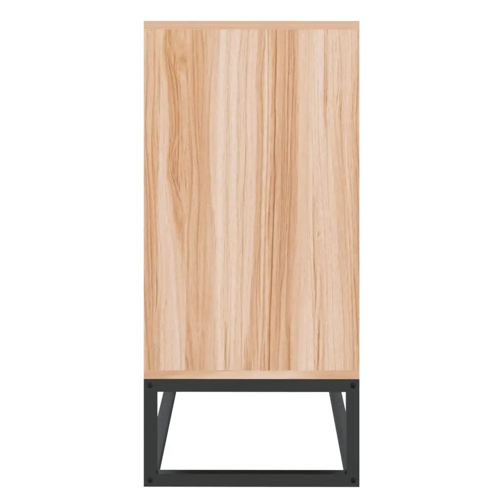 Brown Sideboard Storage Cabinet Living Room Buffet Cupboard Engineered Wood