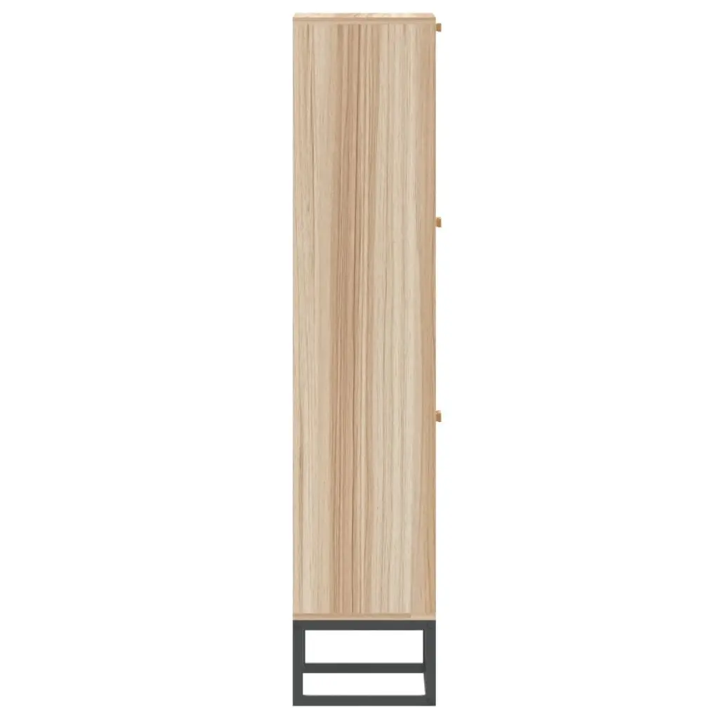 Shoe Cabinet 52x25x120cm Brown Engineered Wood Cupboard Organiser Storage Unit