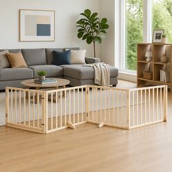 Specifications for 4-Panel Foldable Dog Gate in Brown