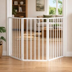 Pet Safety Barrier - 150 cm Foldable 3-Panel Gate