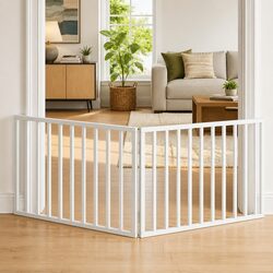 Specifications of Dog Gate - 2 Panels 160cm White Poplar Wood