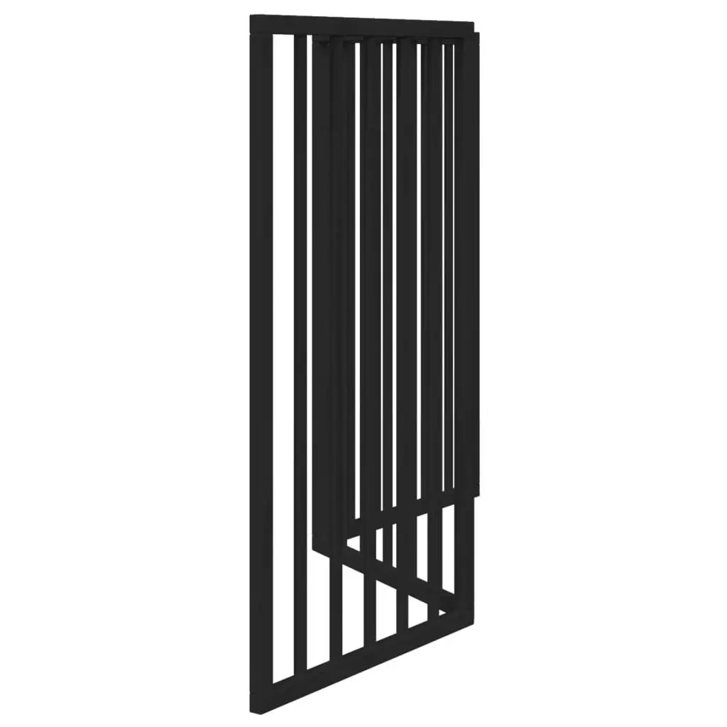 Dog Gate Foldable 3 Panels Black 150 cm Living Room Kitchen Stairs Doorways