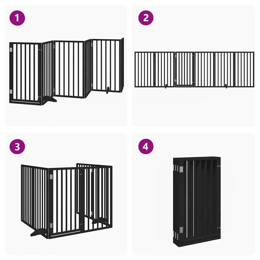 Foldable Dog Gate with 6 Panels