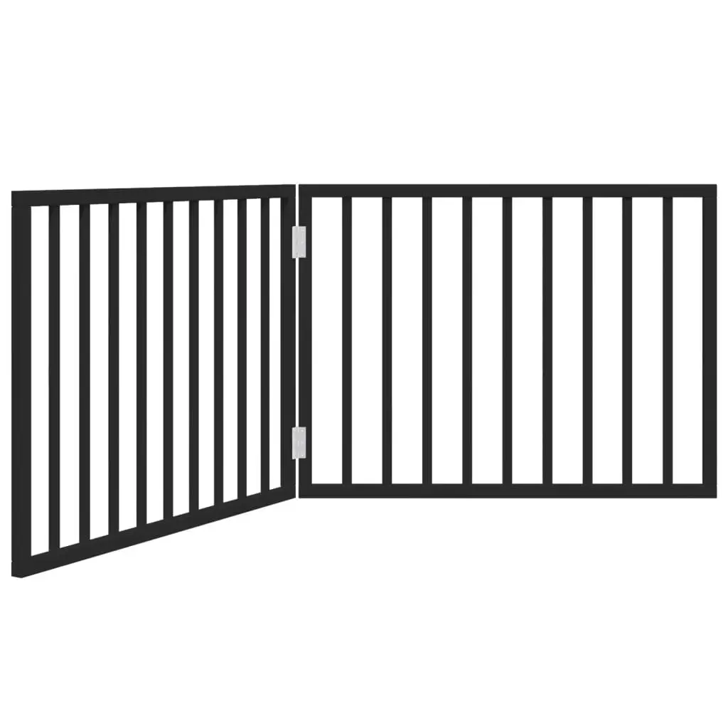 160cm Foldable Black Dog Gate