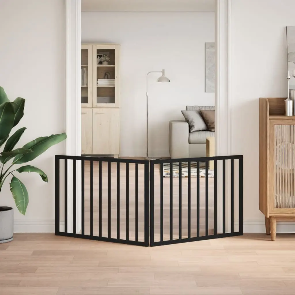 160cm Foldable Black Dog Gate