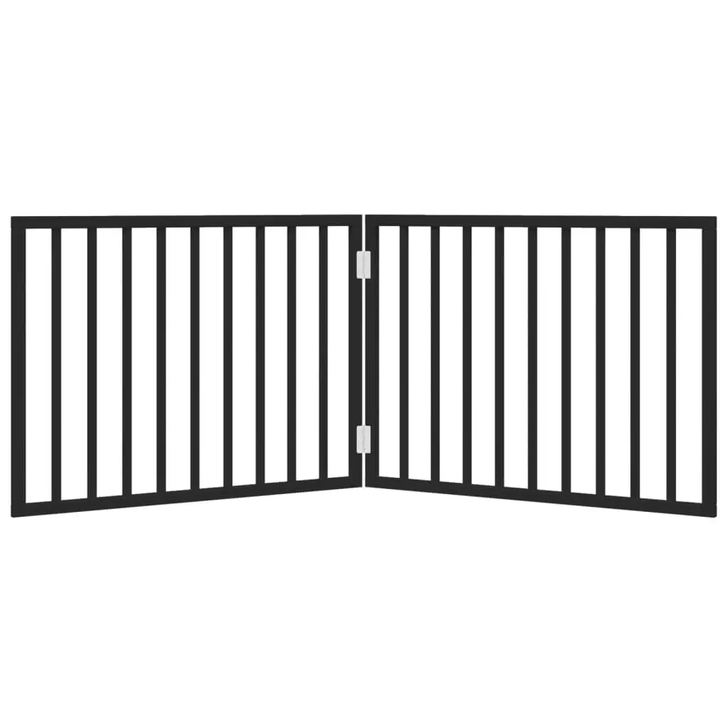 160cm Foldable Black Dog Gate