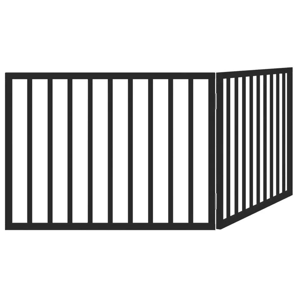 160cm Foldable Black Dog Gate