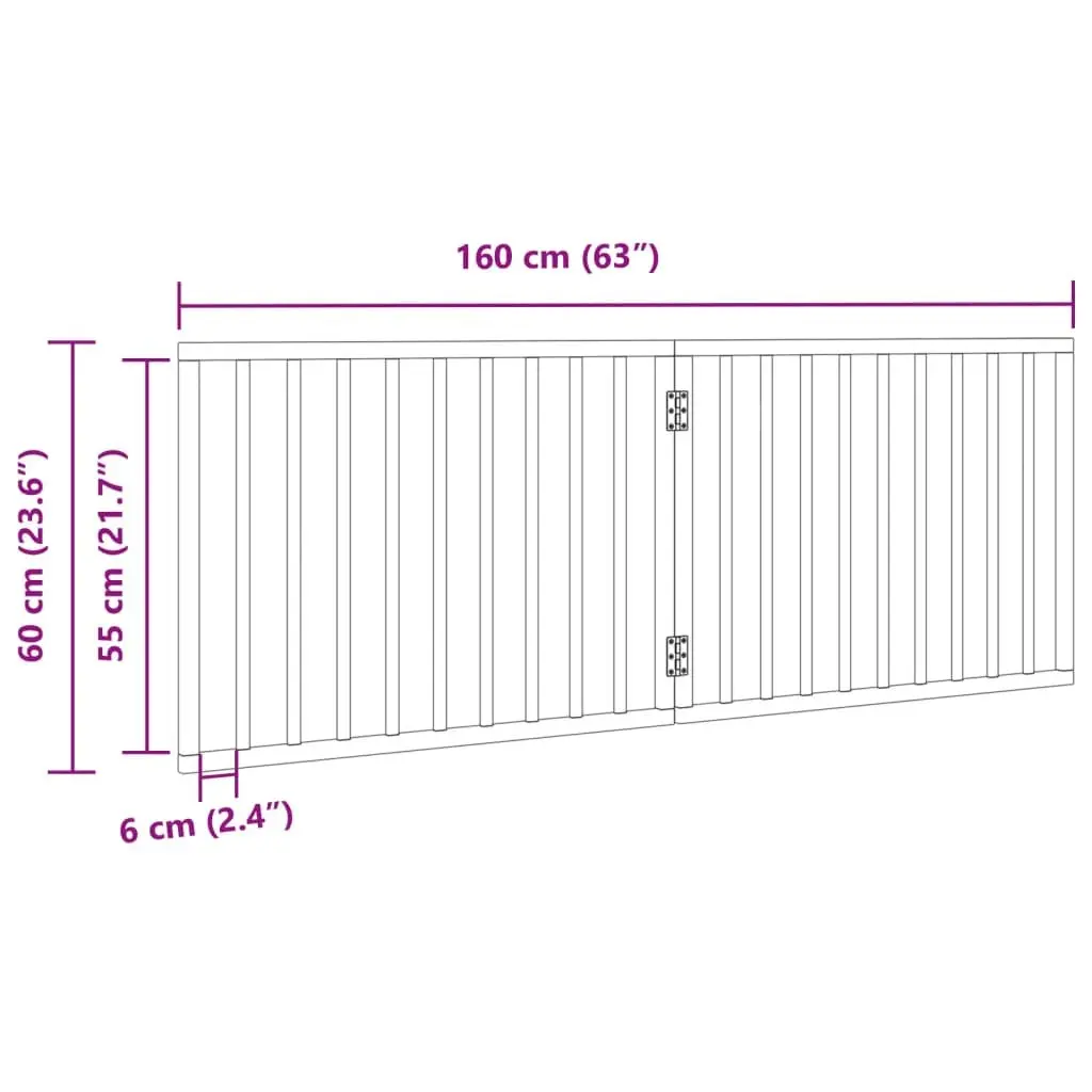 160cm Foldable Black Dog Gate