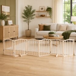 Specifications for 6-Panel Poplar Wood Dog Gate