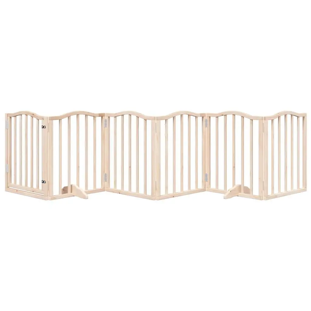 6-Panel Poplar Wood Dog Gate