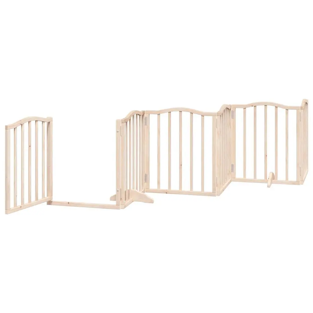 6-Panel Poplar Wood Dog Gate