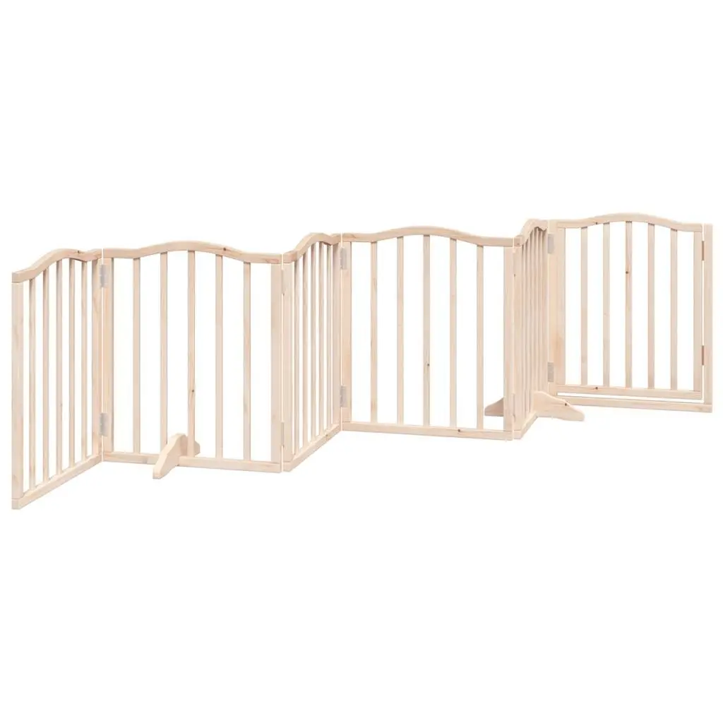 6-Panel Poplar Wood Dog Gate