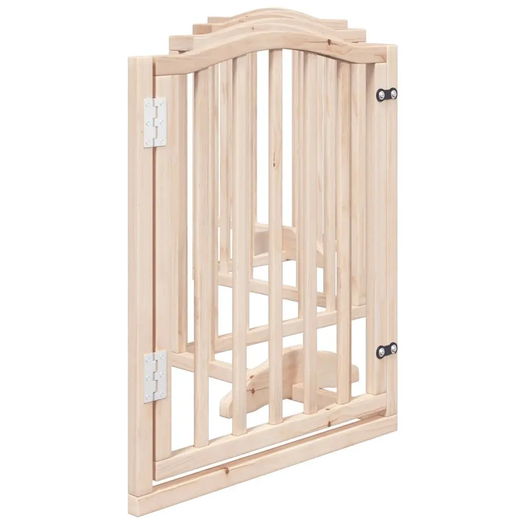 6-Panel Poplar Wood Dog Gate