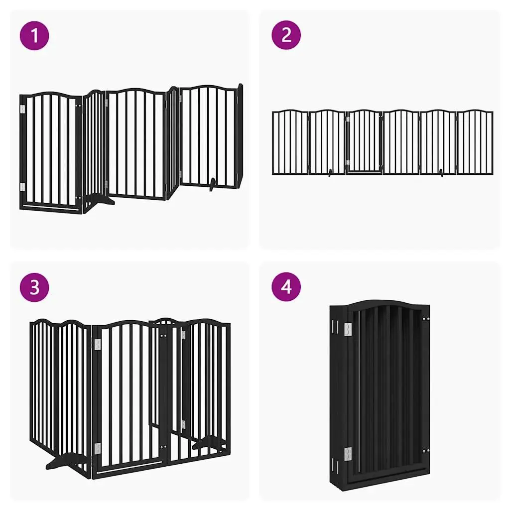 Foldable 6-Panel Dog Gate