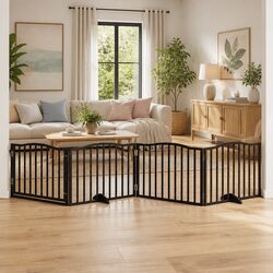 Specifications of 320cm Foldable Dog Gate - 4 Panels Black