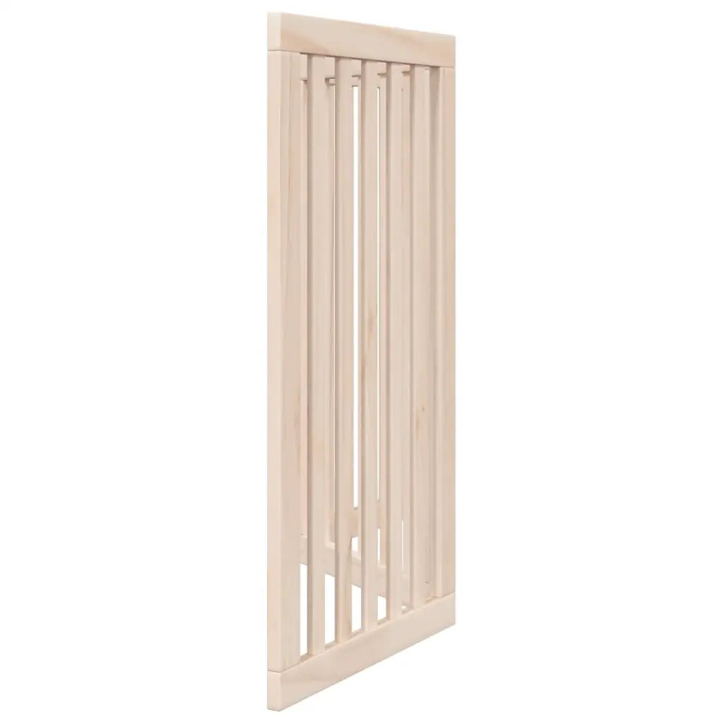 Dog Gate Foldable Indoor 3 Panels 150 cm Brown Poplar Wood