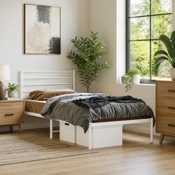 King Single Metal Bed Frame Specifications: 107x203cm