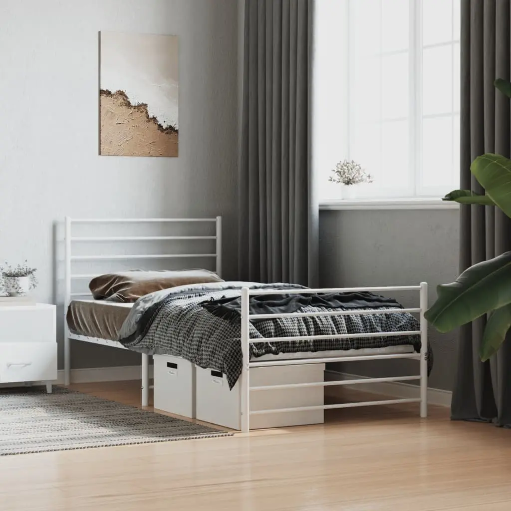 King Single Metal Bed Frame 107x203 cm
