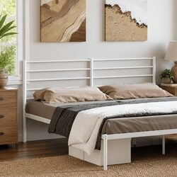 Specifications of 180cm White Metal Headboard