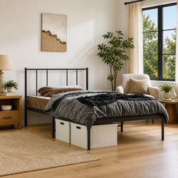 Dimensions of Metal Bed Frame King Single: 107x203 cm
