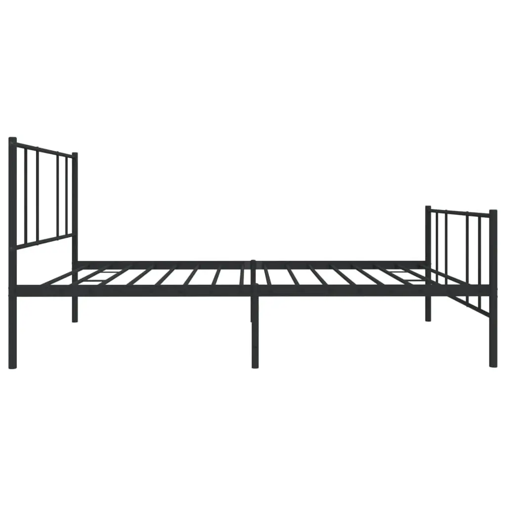Black Steel King Single Bed Frame 107x203cm