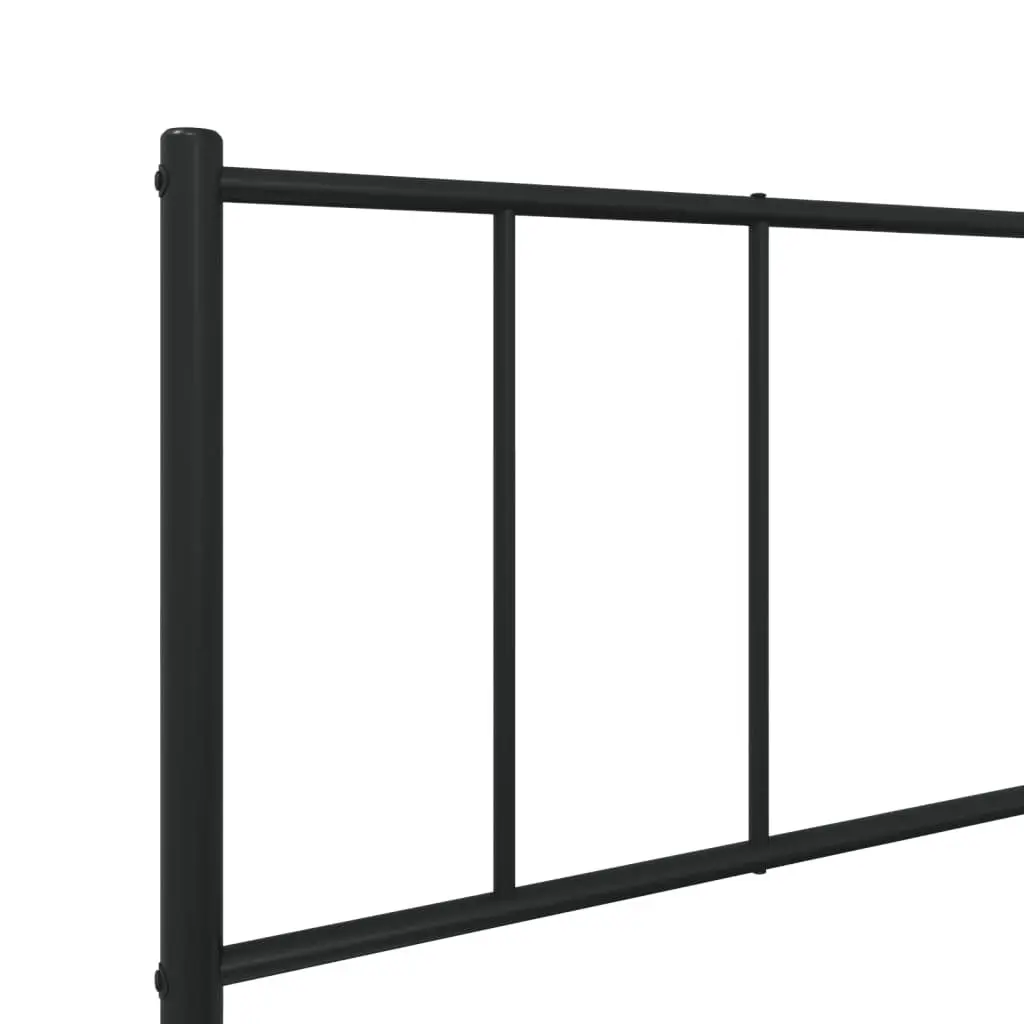 Black Steel King Single Bed Frame 107x203cm