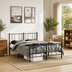 Metal Bed Frame 135x190 cm Specifications and Features
