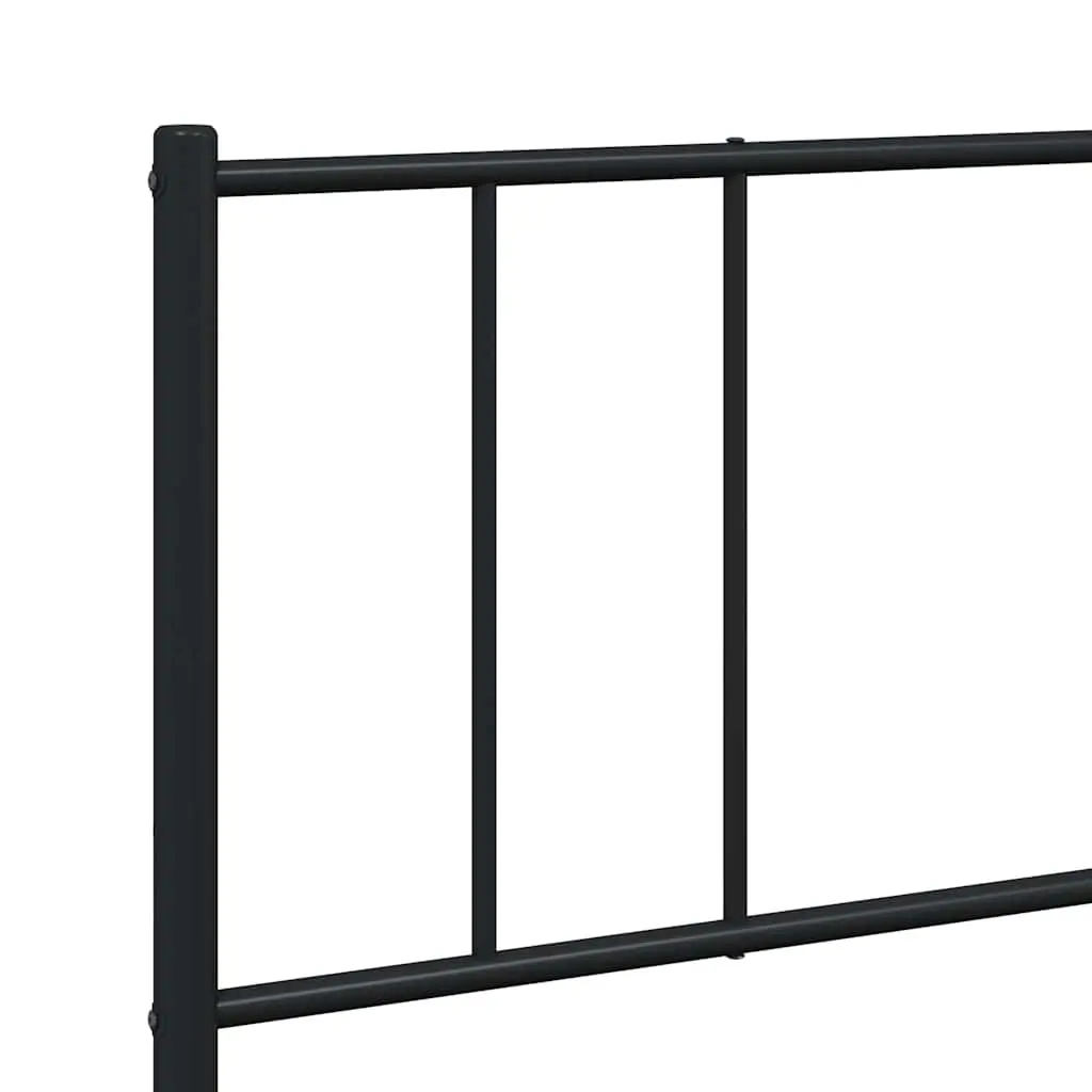 King Size Metal Bed Frame 183x203cm in Black