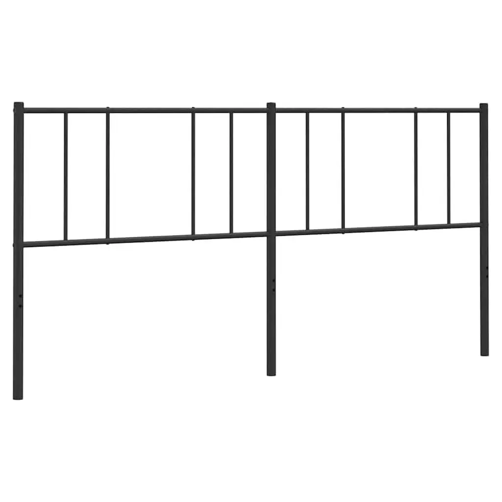 Metal Headboard Black 180cm Bedroom Bed Frame Header Support Backrest