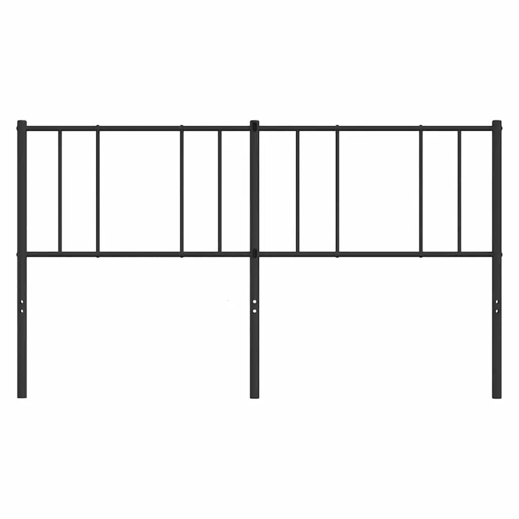 Metal Headboard Black 180cm Bedroom Bed Frame Header Support Backrest