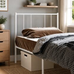 90cm White Metal Headboard Specifications and Features